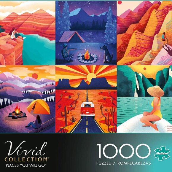 'PLACES YOU WILL GO' PUZZLE - 1,000 PIECES - 6 MINI PUZZLES IN ONE - Picture 5 of 13